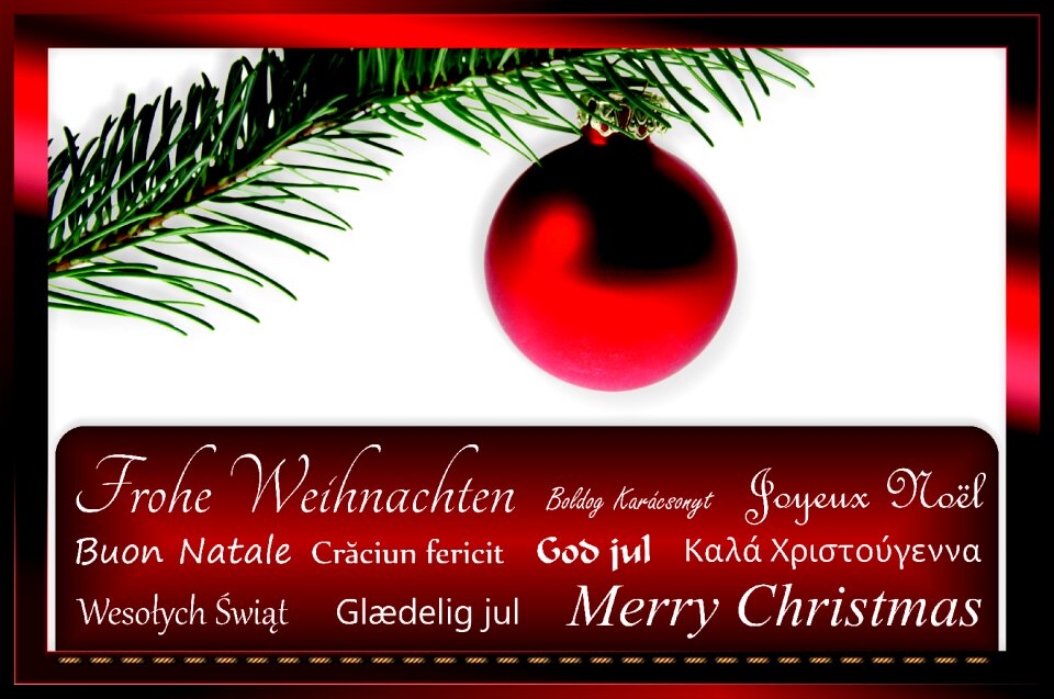 Christmas greeting advent christmas card
