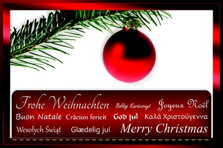 Christmas greeting advent christmas card