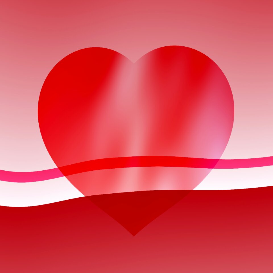 Love heart valentine pattern
