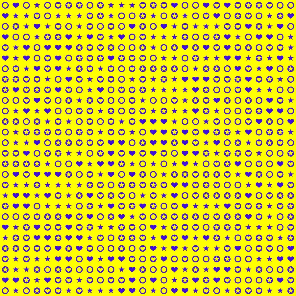 Seamless pattern heart shape pattern