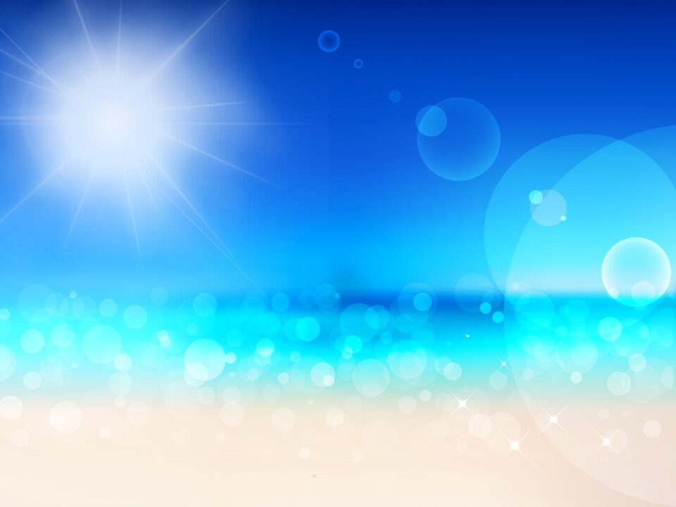Sea water sand