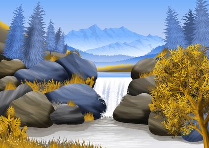 Fantasy forest atmospheric