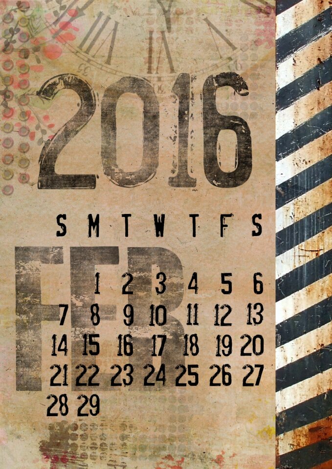 Grunge monthly day