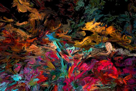 Abstract paint art