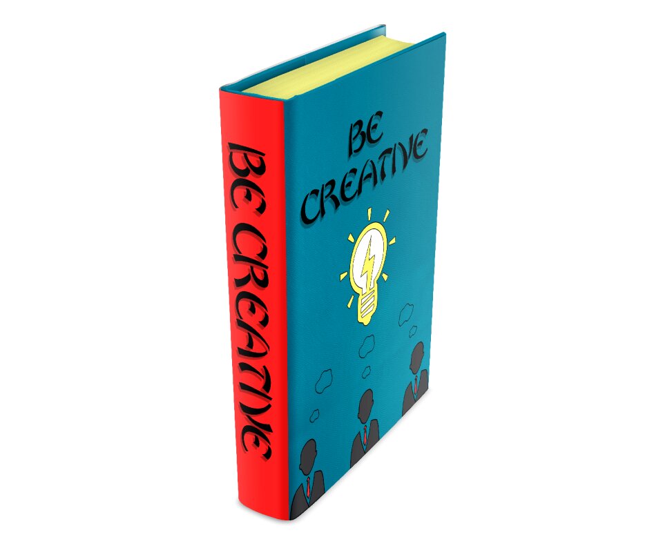 Book cover design 3d Free illustrations