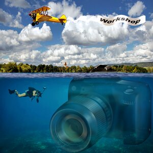 Photograph underwater diving