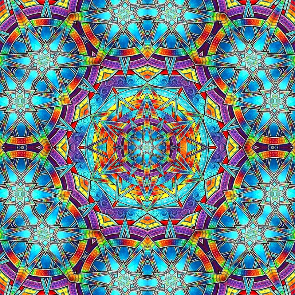 Decorative background structure