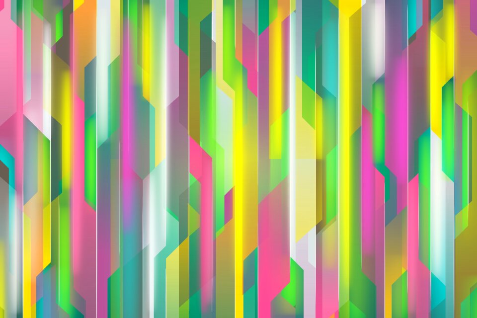 Yellow green pink
