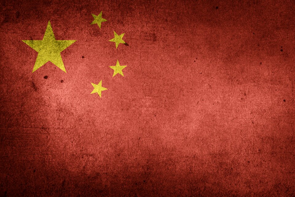 National flag asia grunge