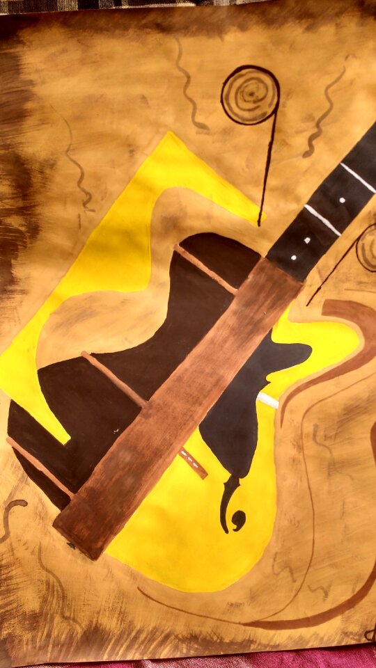 Music art orange music