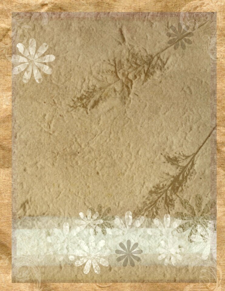 Paper vintage leaves