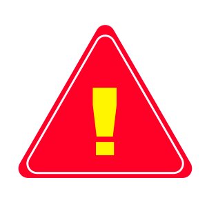 Risk caution sign