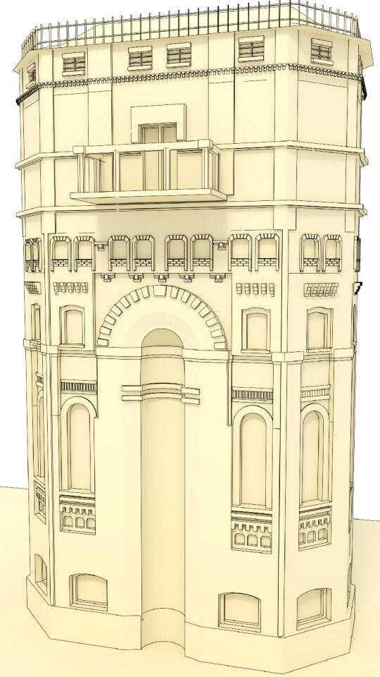 Neogothic architecture building