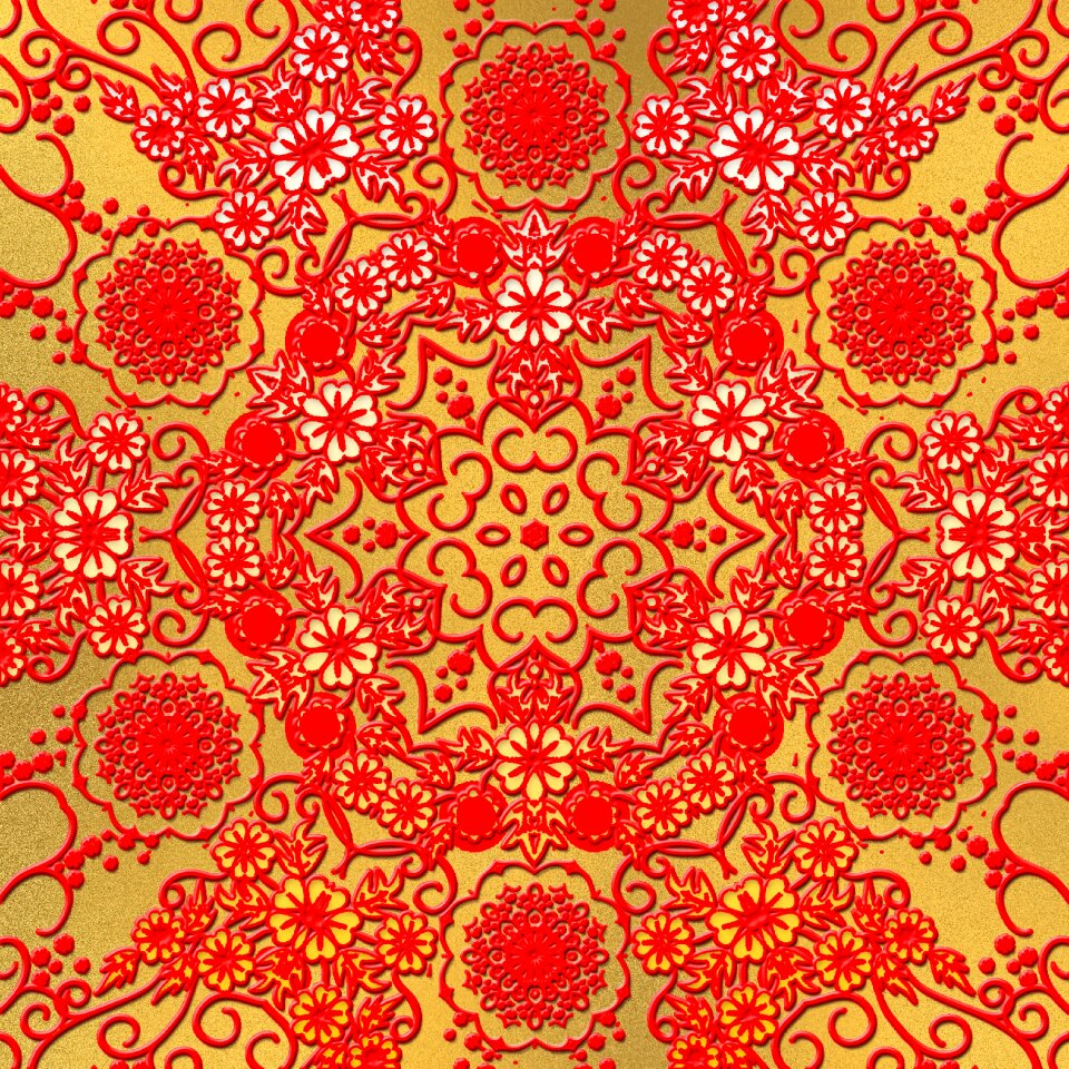 Graphic colorful kaleidoscope