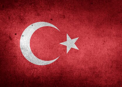 Asia national flag grunge