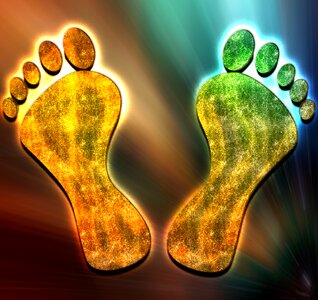 Footprint design cute