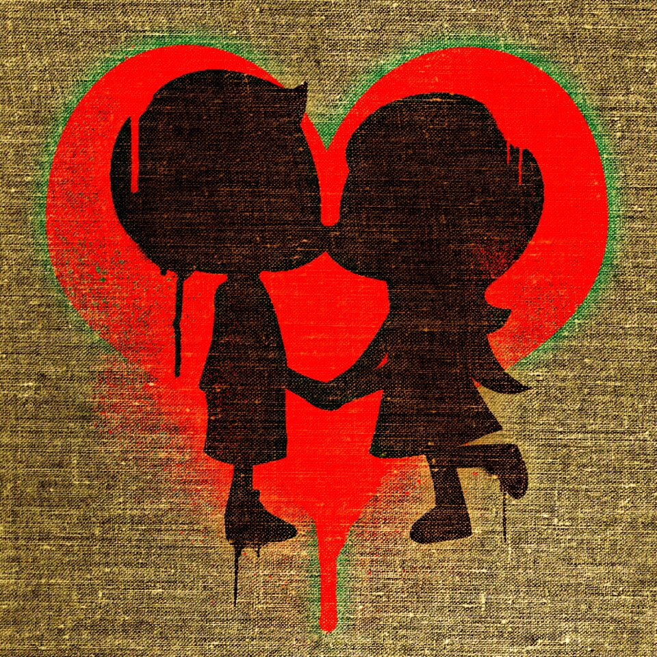 Together romantic lovers