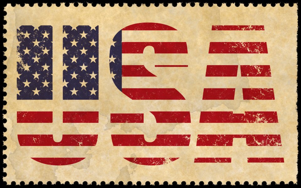 National patriotic stamp