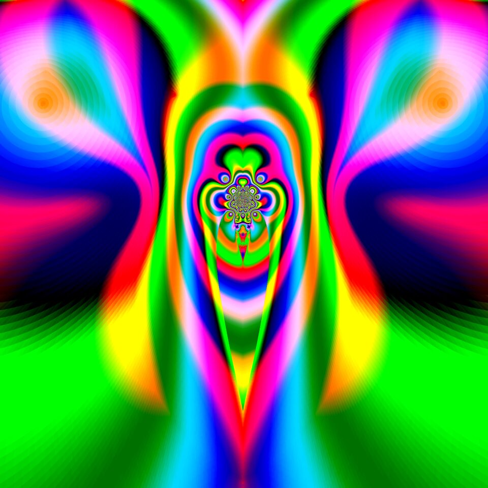 Digital art fractal colorful
