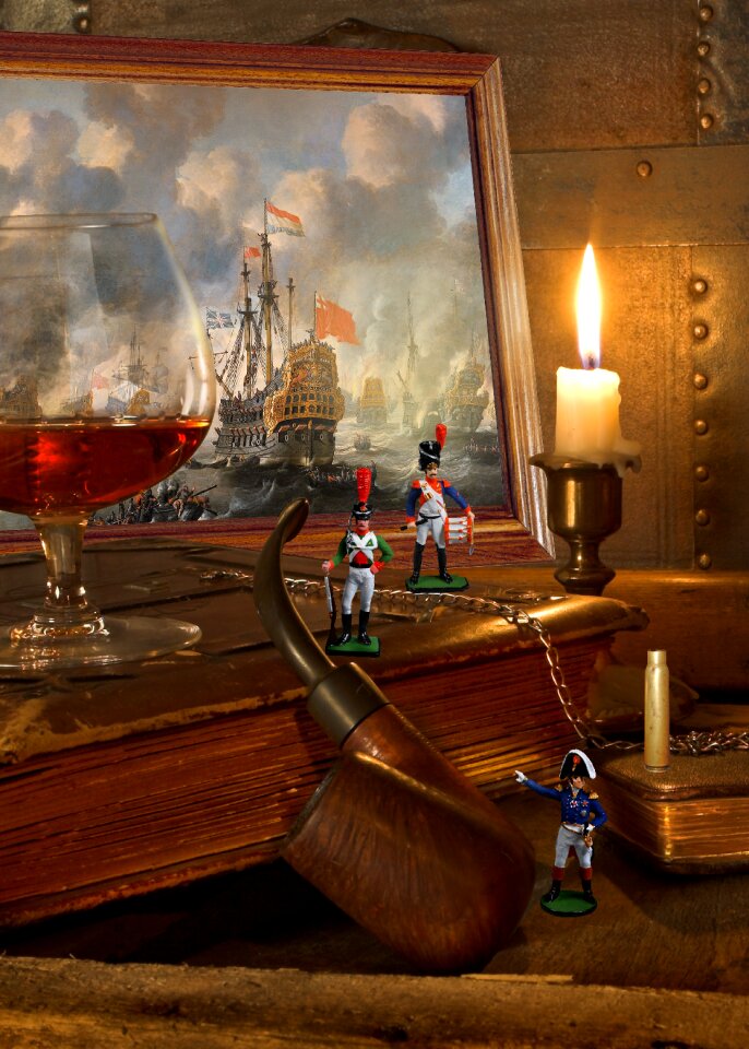 Tube candle toy soldiers