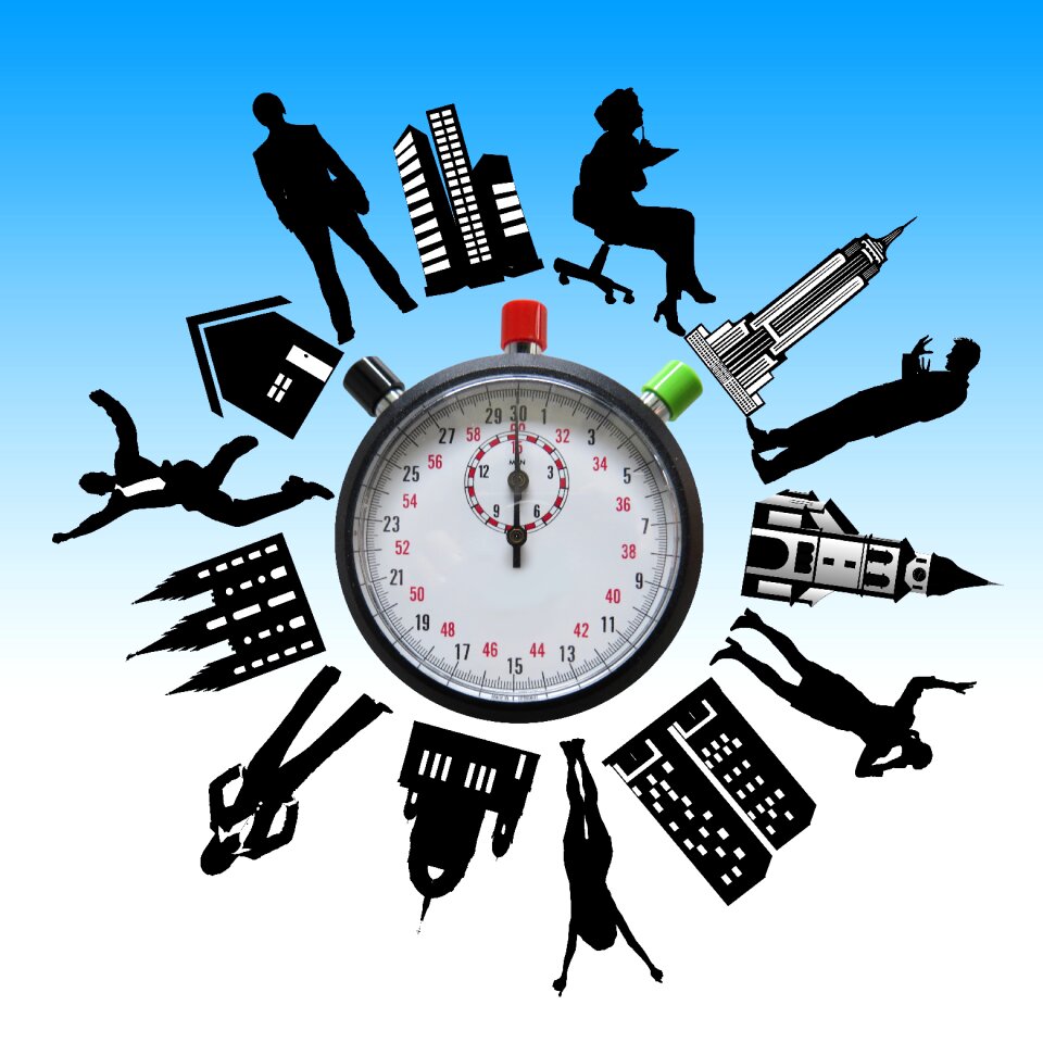 Human time silhouettes