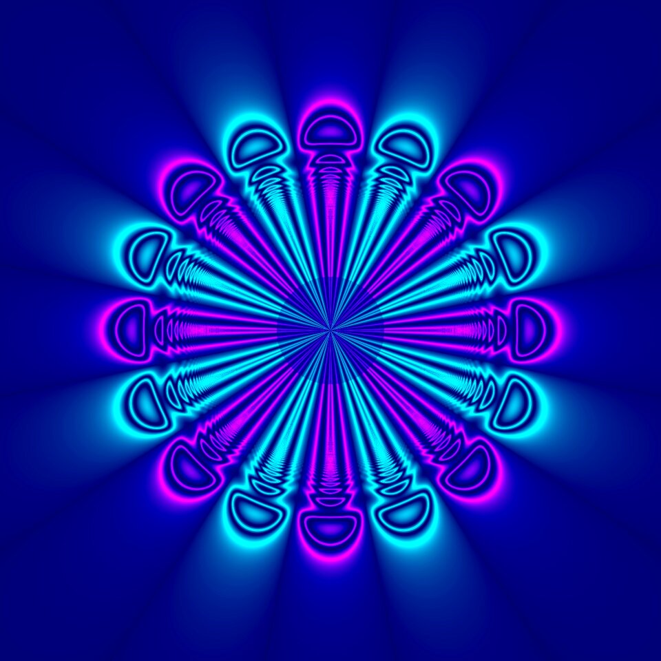 Modern art colorful digital