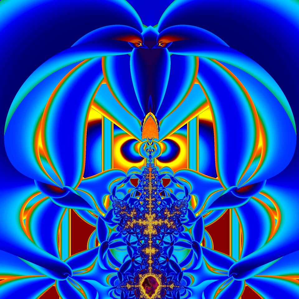 Digital art fractal colorful