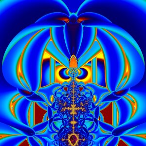 Digital art fractal colorful