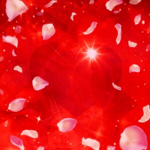 Valentine's day bright red