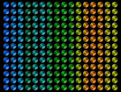 Color gradient colorful