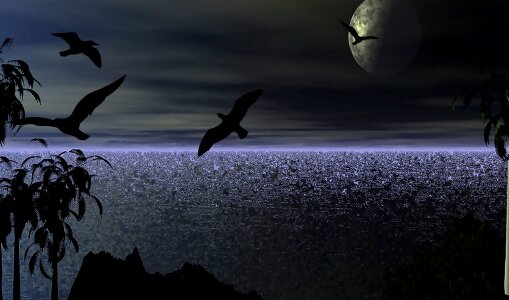 Ocean landscape Free illustrations
