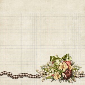 Flower bow lint