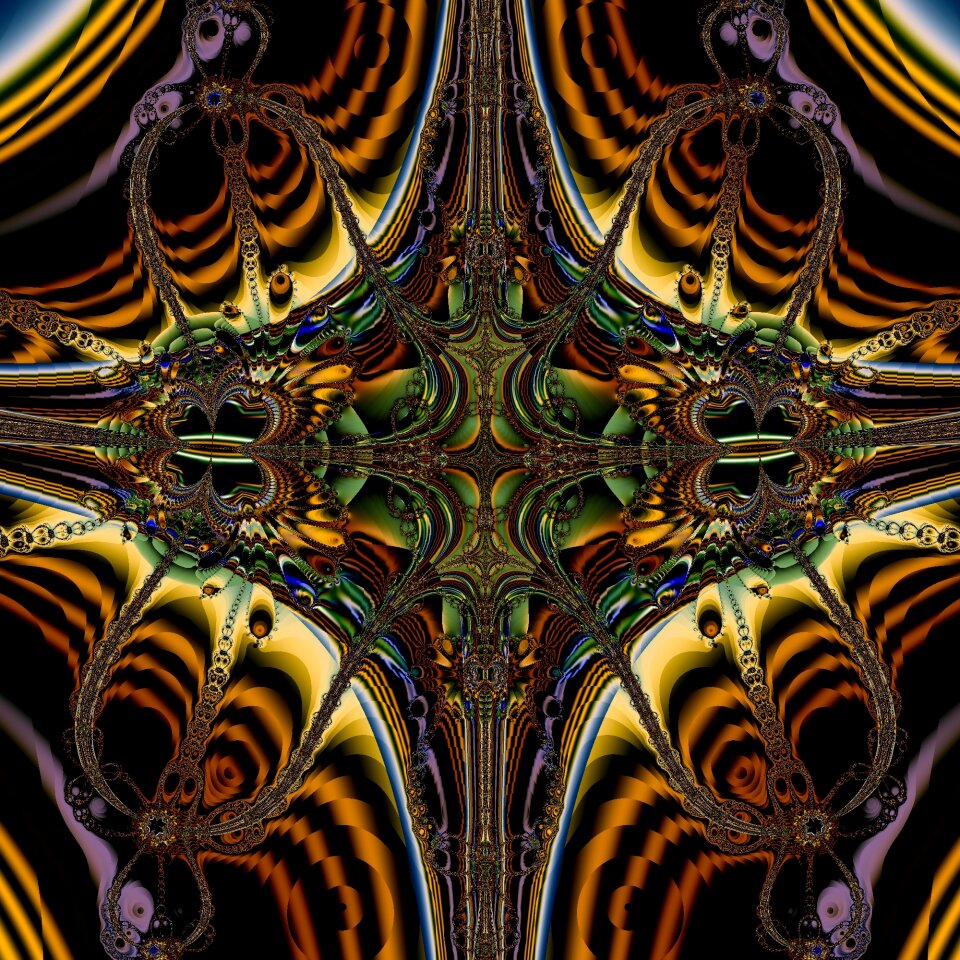 Fractal modern art colorful