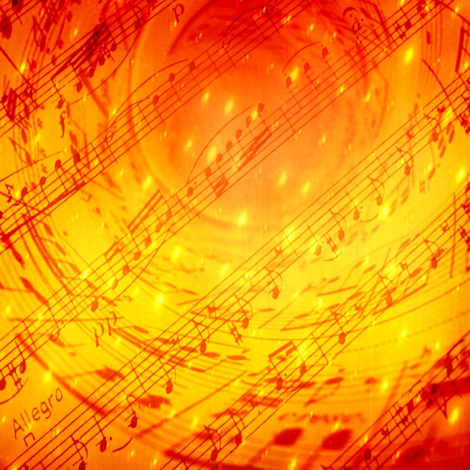 Yellow music lights