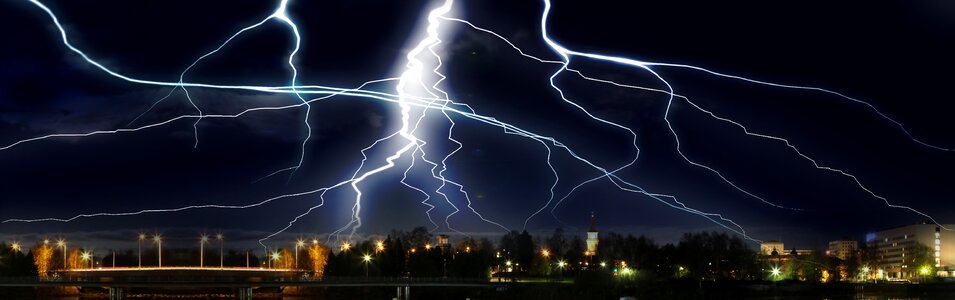 Thunderstorm night storm