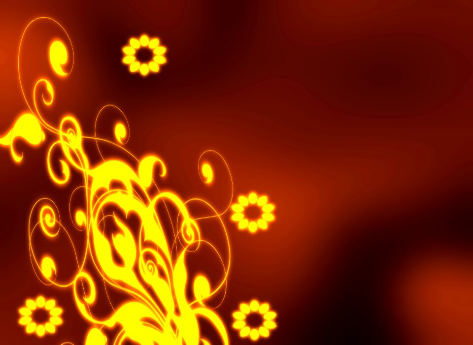 Flowers pattern decor