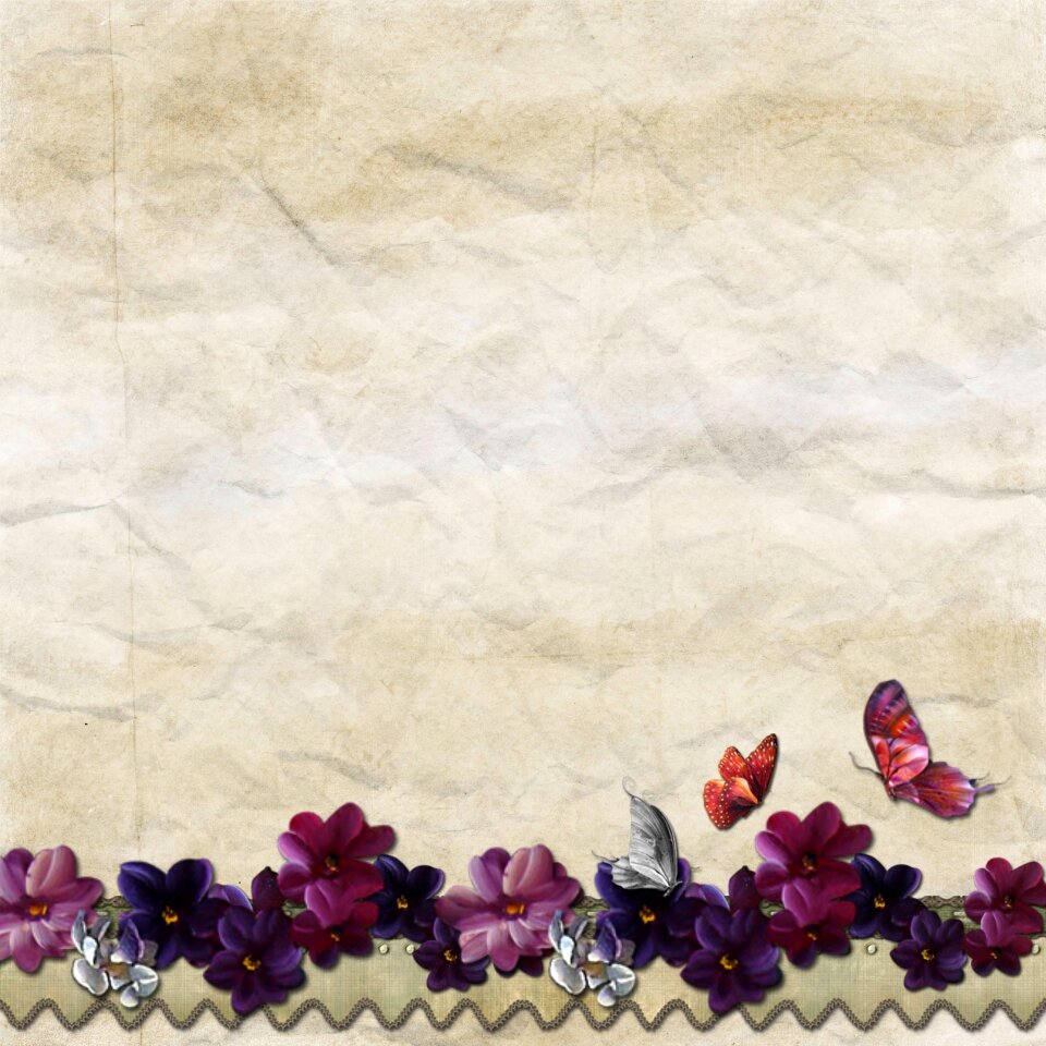 Beige crumpled flower