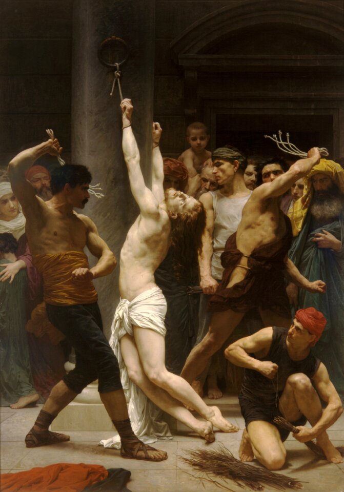 Lord jesus christ the virgin whipping germany painting art