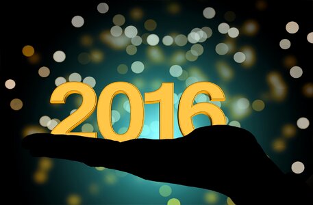 New year's eve bokeh new year