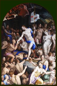 Santa croce descent of christ into limbo Free illustrations