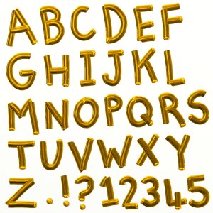 Typography typographic letters
