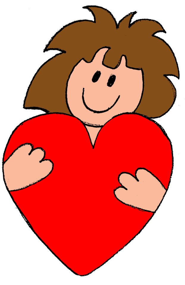 Heart children drawing
