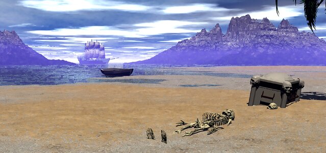 Ocean skeleton Free illustrations