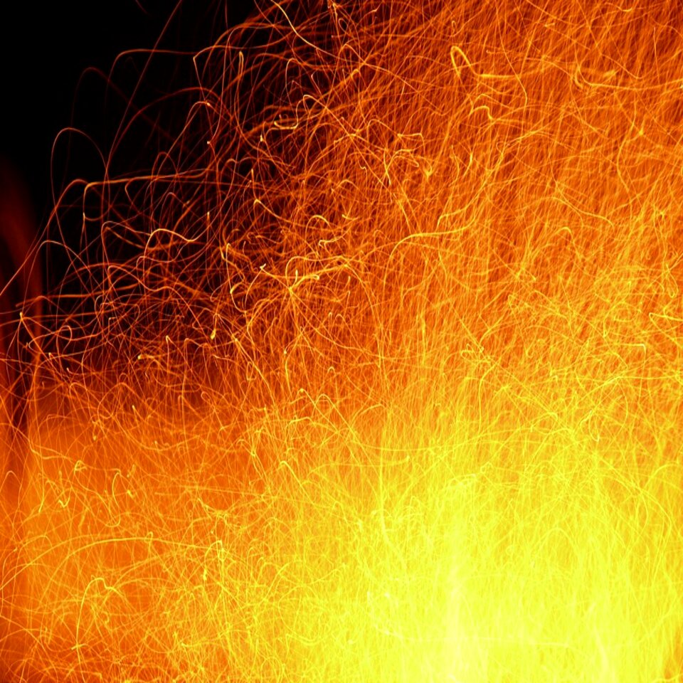 Artistic fire flames
