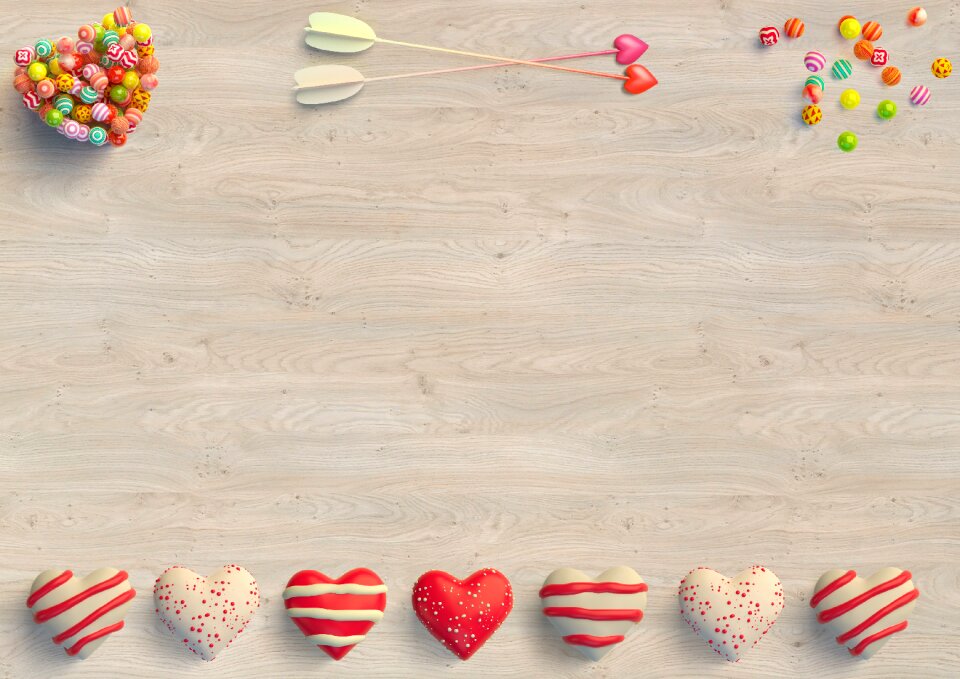 Valentine love heart red