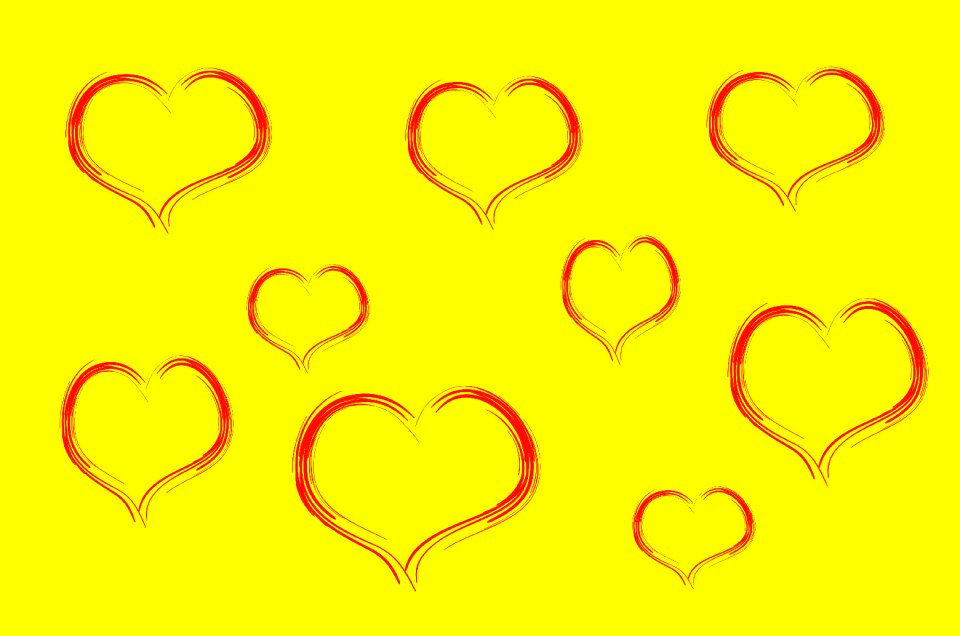 Yellow love yellow heart Free illustrations