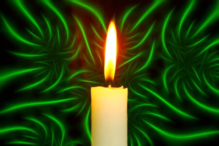 Flame background green