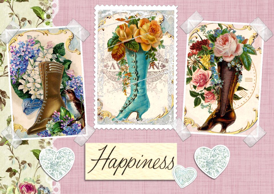 Rose scrapbook card