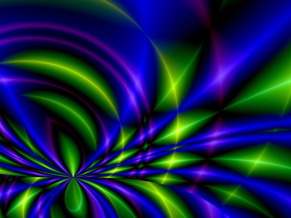 Colorful purple green