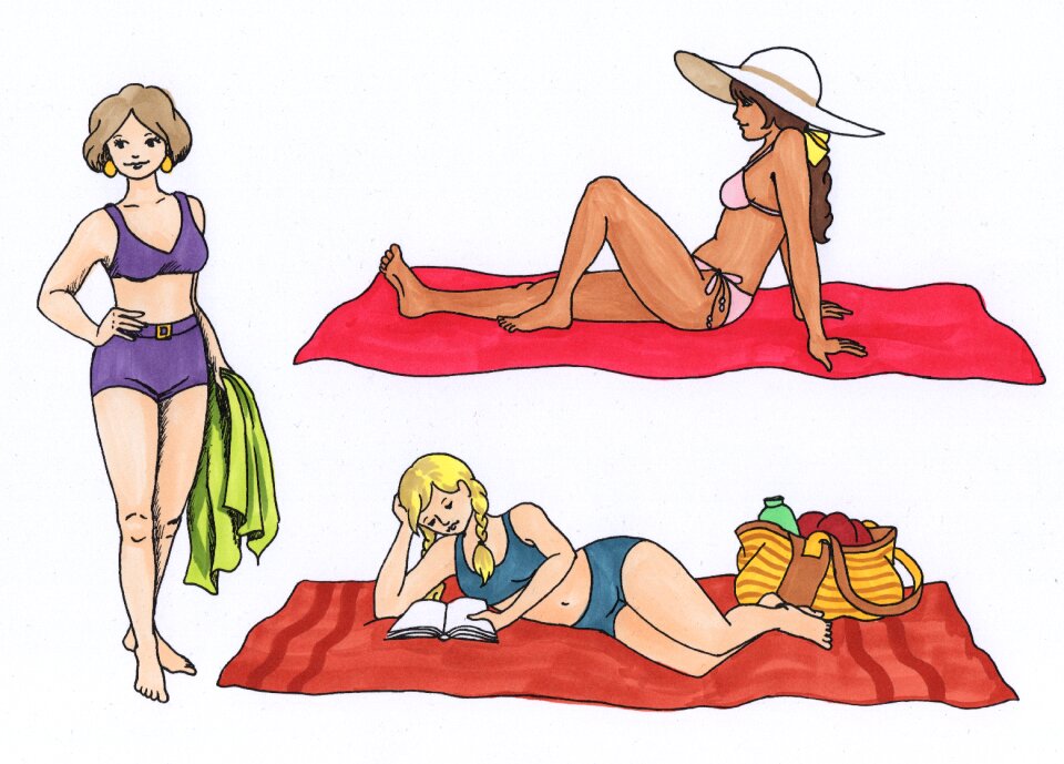 Girl leisure bikini